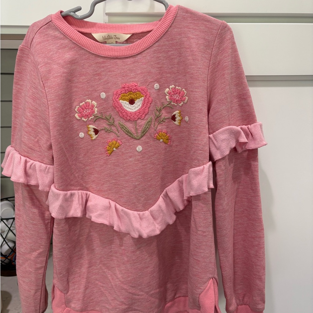 Matilda Jane Pink Floral Kids Sweater